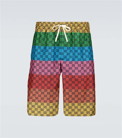 gucci multicolor shorts|gucci shorts for men.